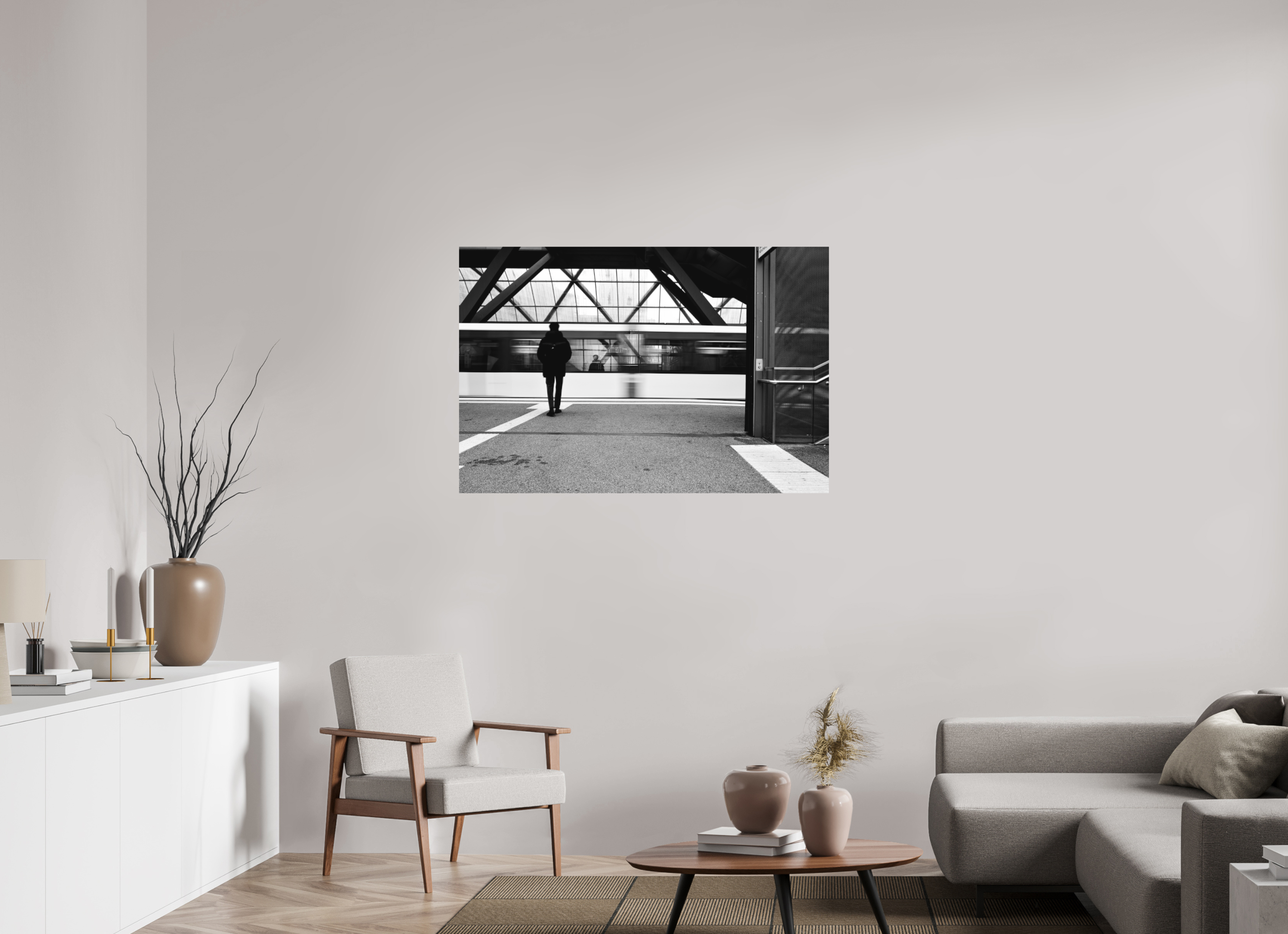 120 x 80 cm, Einzeln Ilford SW Papier matt Warten und entspannen