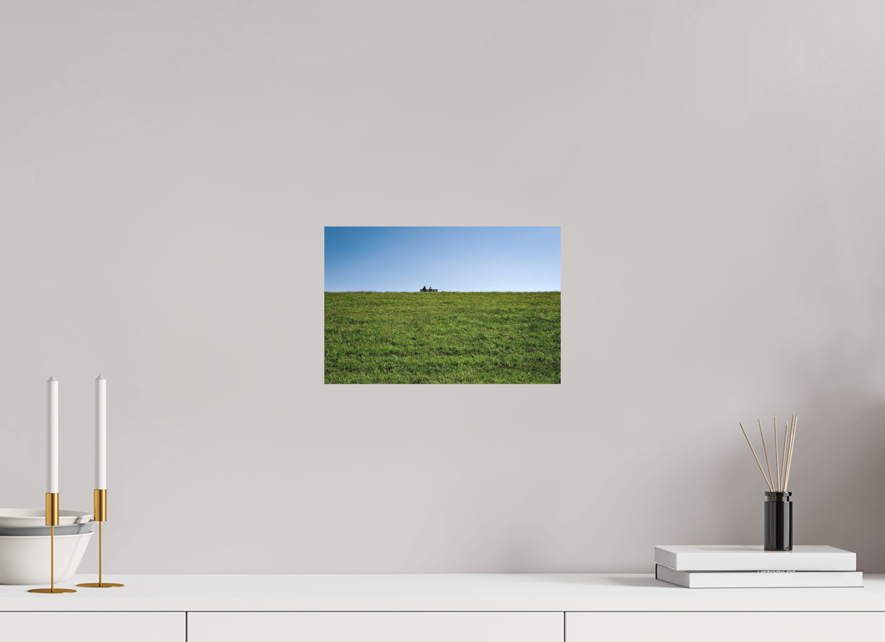 30 x 20 cm, Alu-Dibond Fuji Crystal Archive color matt Auf dem Deich