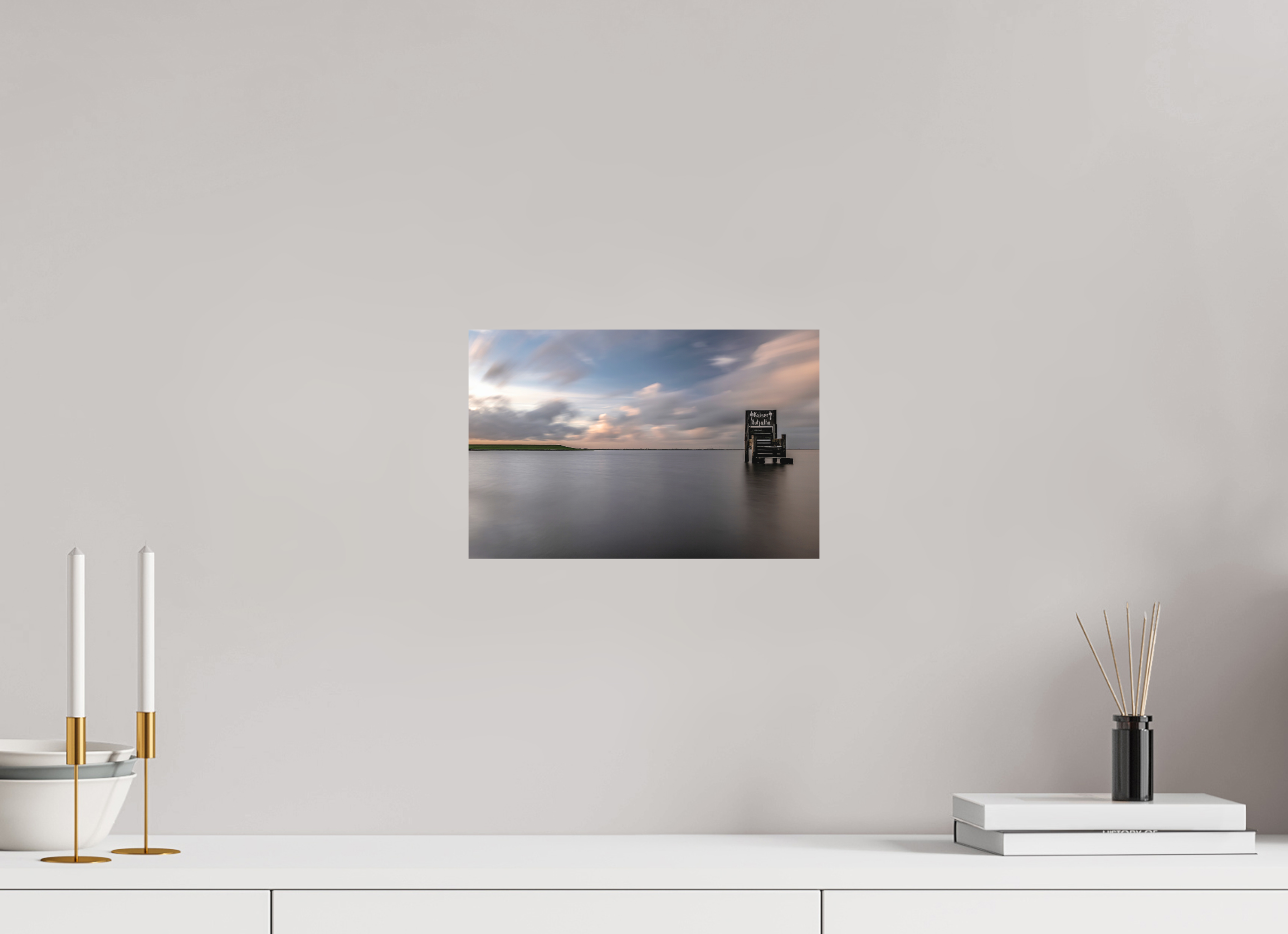 30,6 x 20 cm, Alu-Dibond Fuji Crystal Archive color matt Dangast am Abend