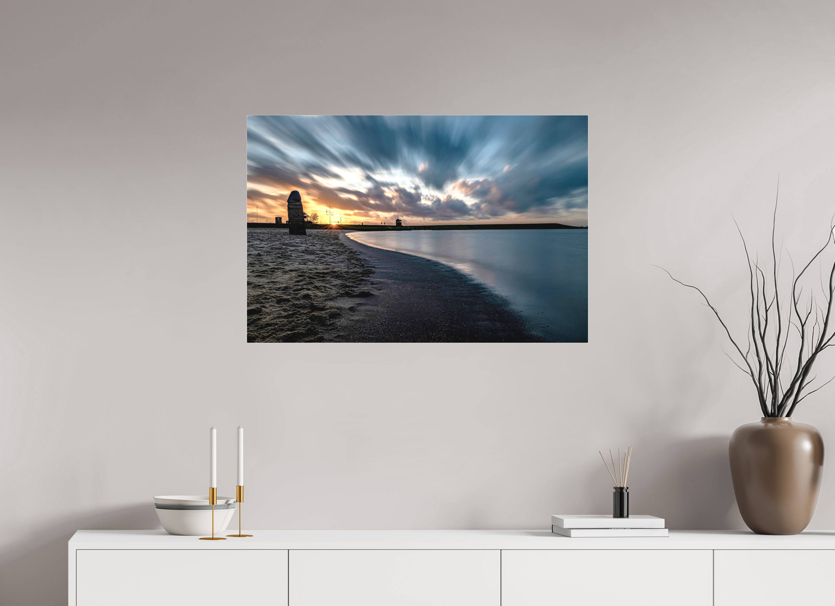 90 x 60 cm, Acrylglas Fuji Crystal Archiv color matt Dangast Strand