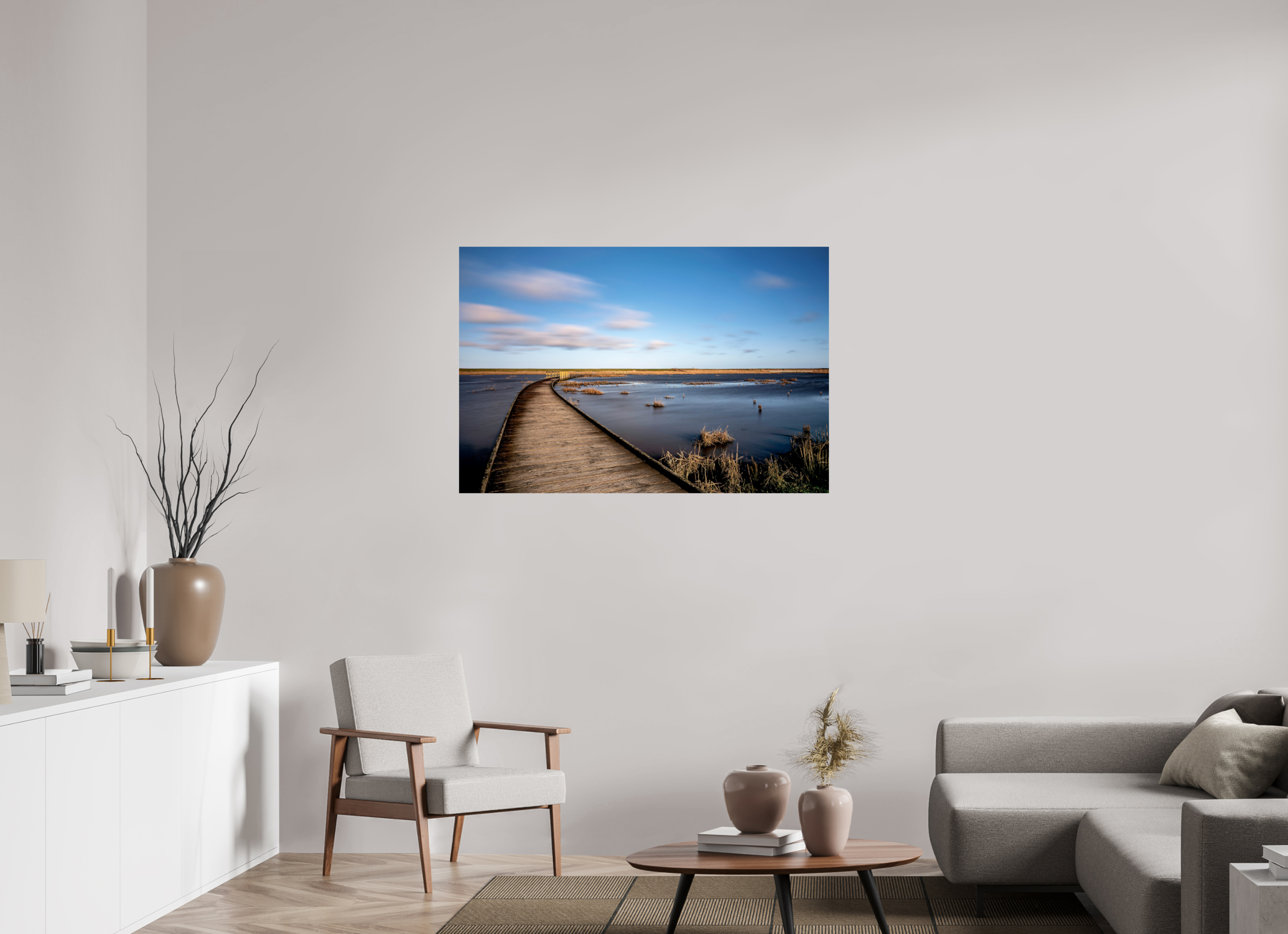 120 x 80 cm, Einzeln Hahnemühle FineArt Pearl Der Weg zur Nordsee - Hahnemühle Fine Art