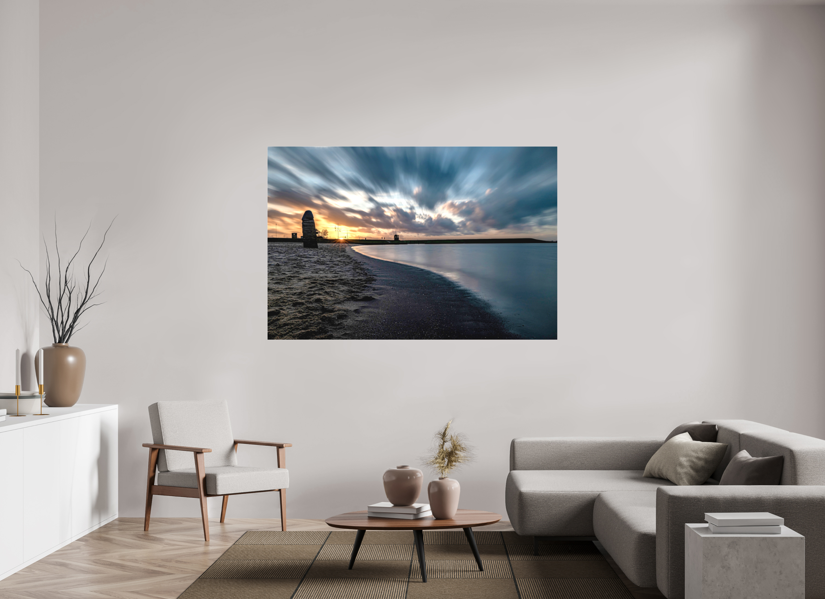 180 x 120 cm, Acrylglas Fuji Crystal Archiv color matt Dangast Strand