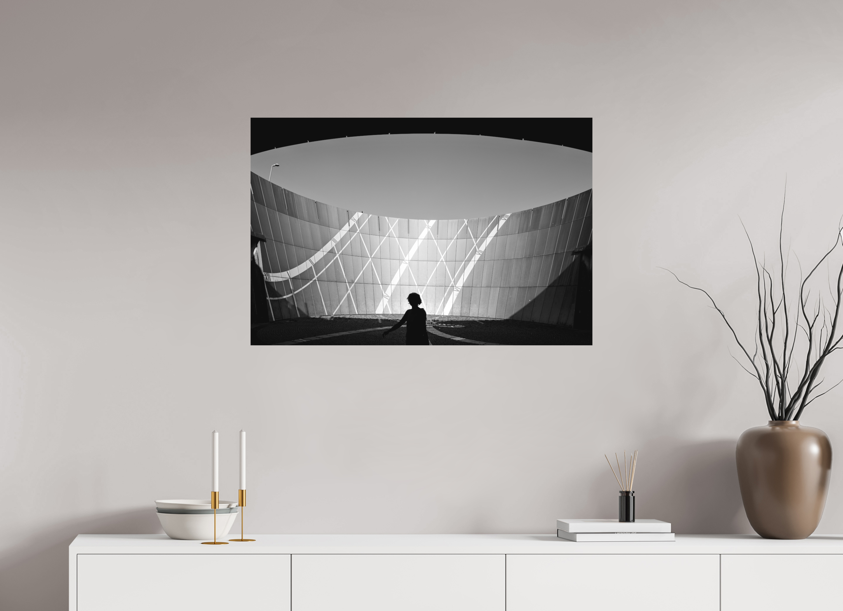 90 x 60 cm, Einzeln Ilford SW Papier matt Modern