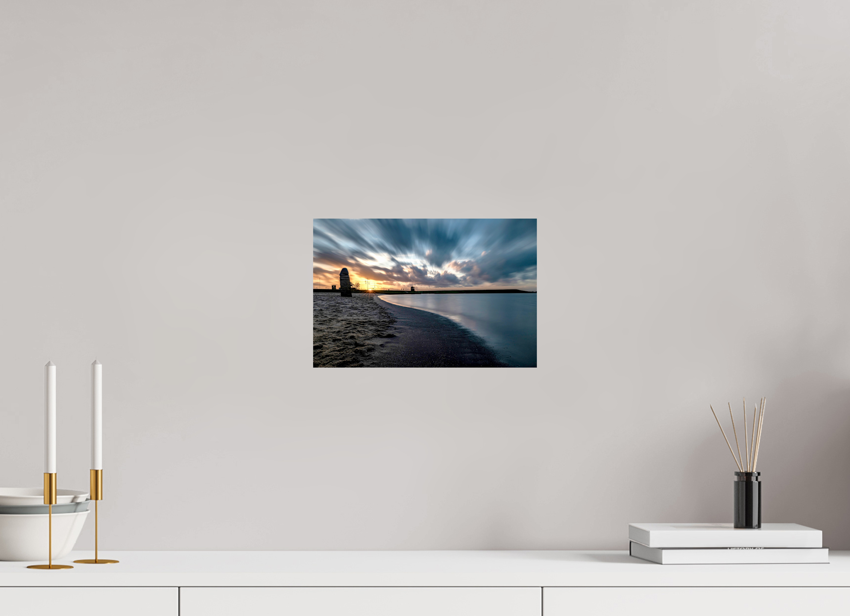 30 x 20 cm, Einzeln Hahnemühle FineArt Pearl Sonnenuntergang Strand Dangast