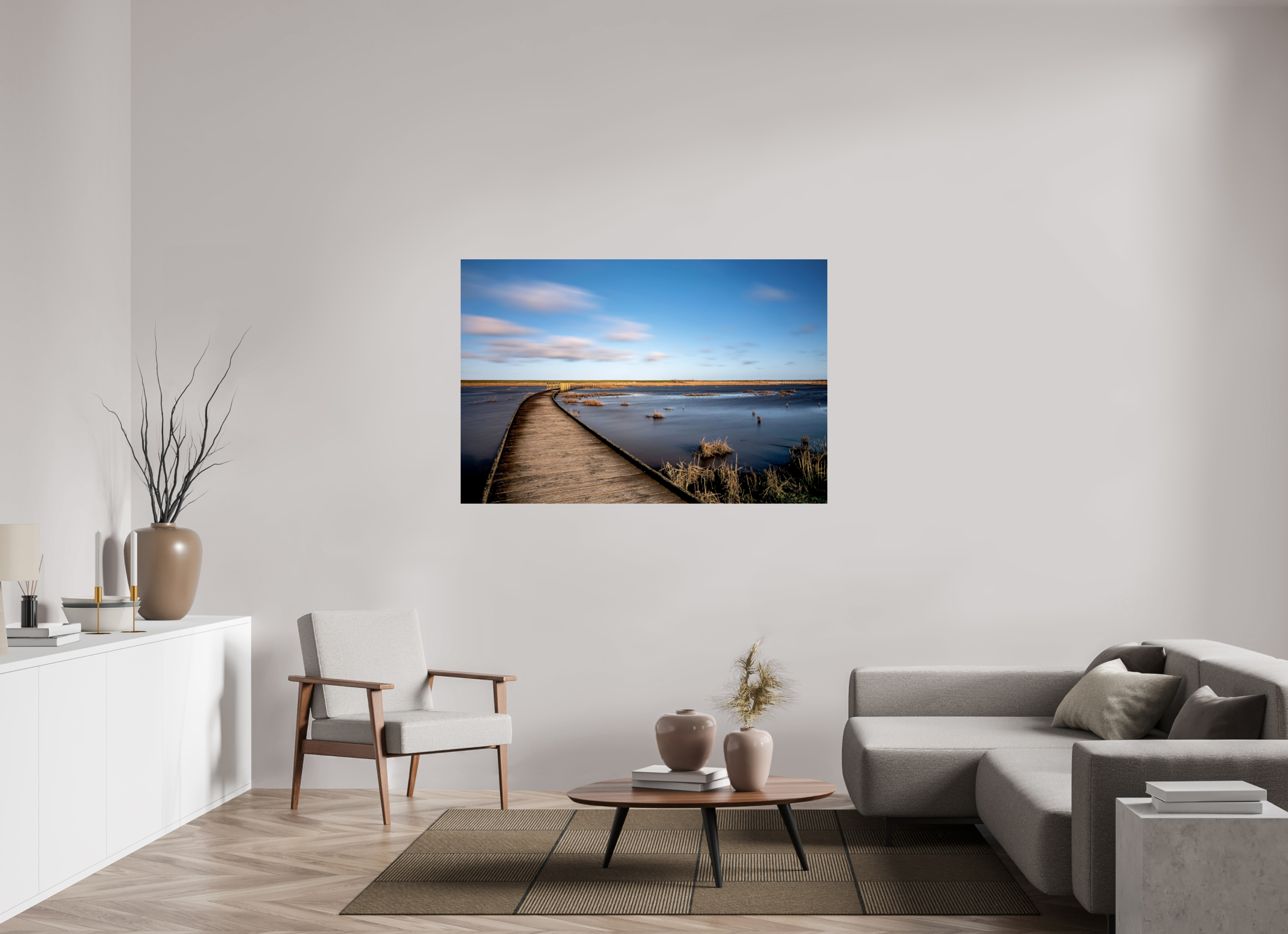 150 x 100 cm, Einzeln Hahnemühle FineArt Pearl Der Weg zur Nordsee - Hahnemühle Fine Art