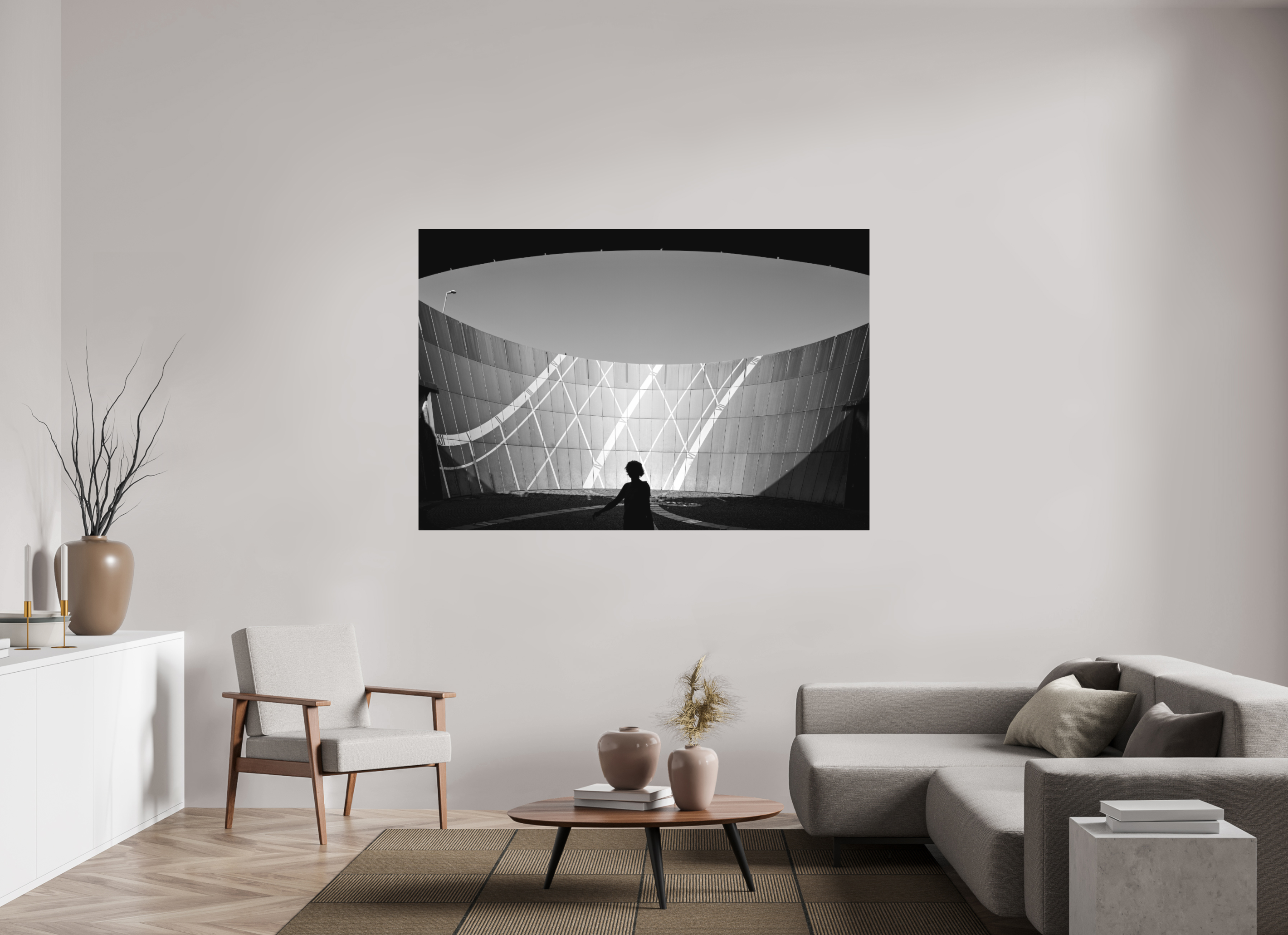 180 x 120 cm, Einzeln Ilford SW Papier matt Modern