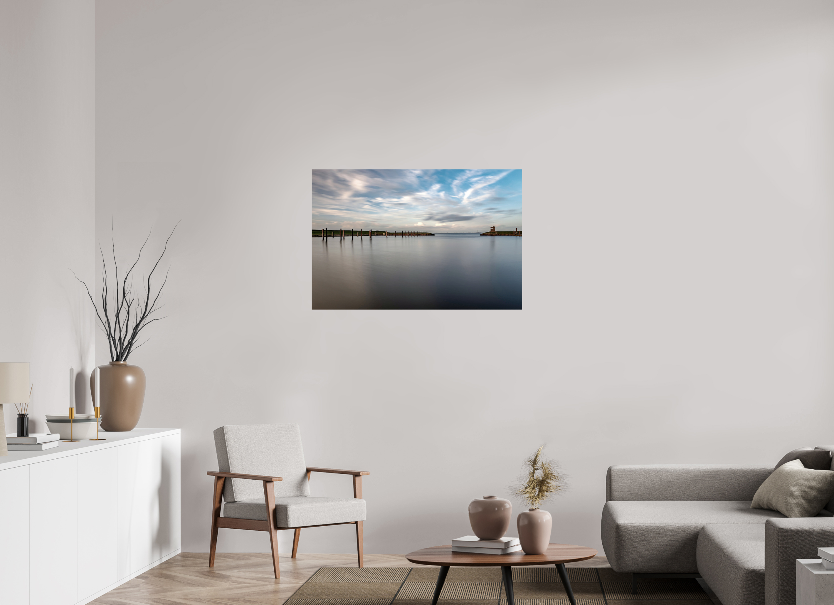 105 x 70 cm, Alu-Dibond Fine Art Print Dangast Friesland