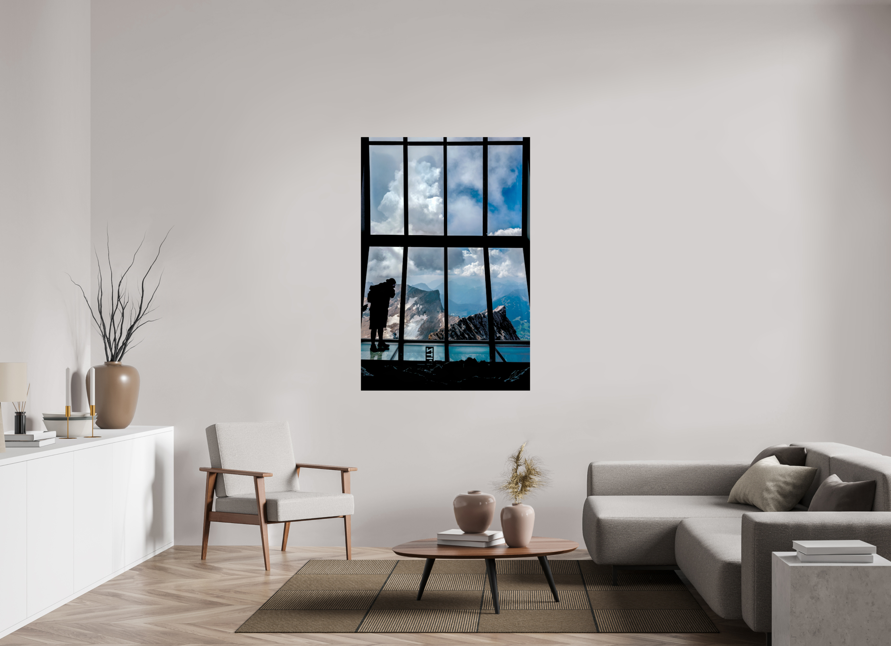 100 x 150 cm, Einzeln Hahnemühle FineArt Pearl A room with a view