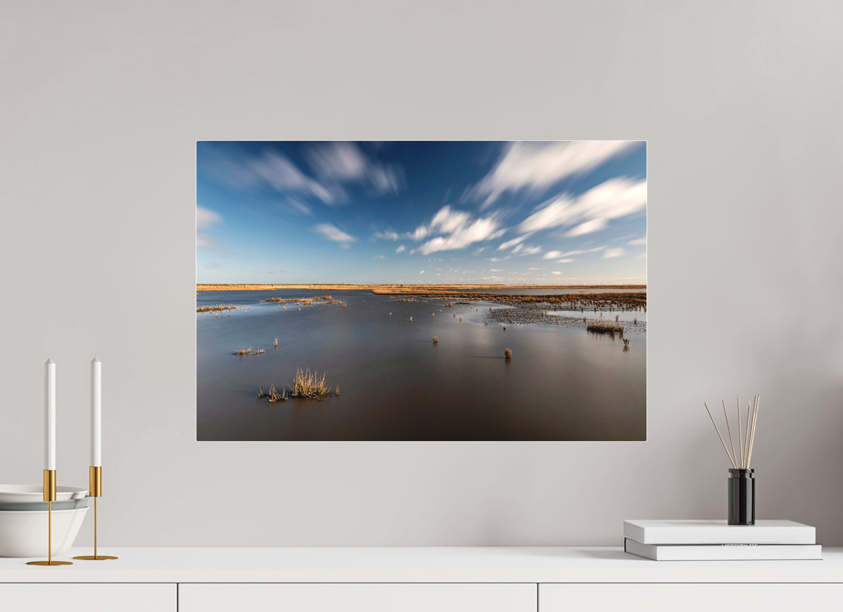 60 x 40 cm, Acrylglas Fuji Crystal Archiv color matt Nordsee Wattenmeer - Acrylglas