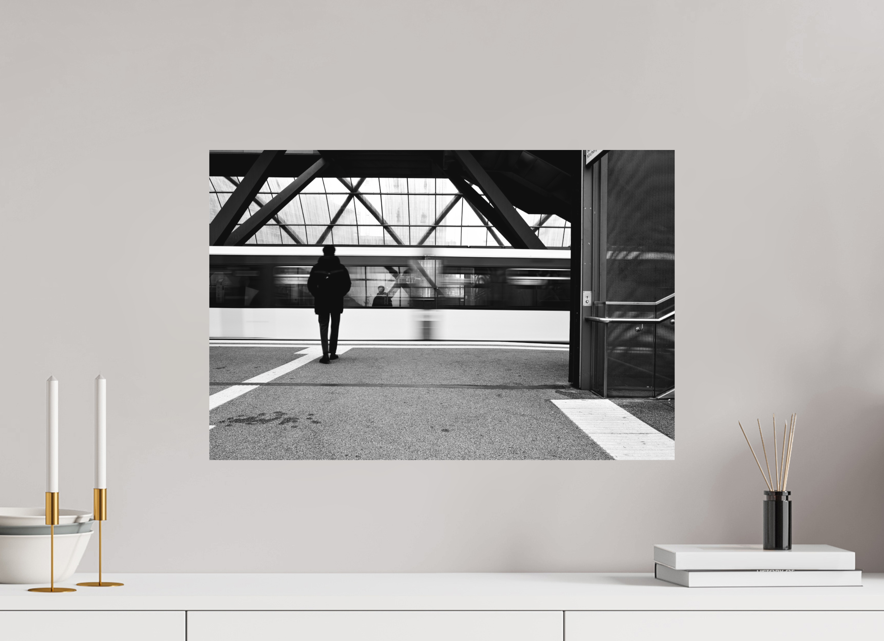 60 x 40 cm, Einzeln Ilford SW Papier matt Warten und entspannen