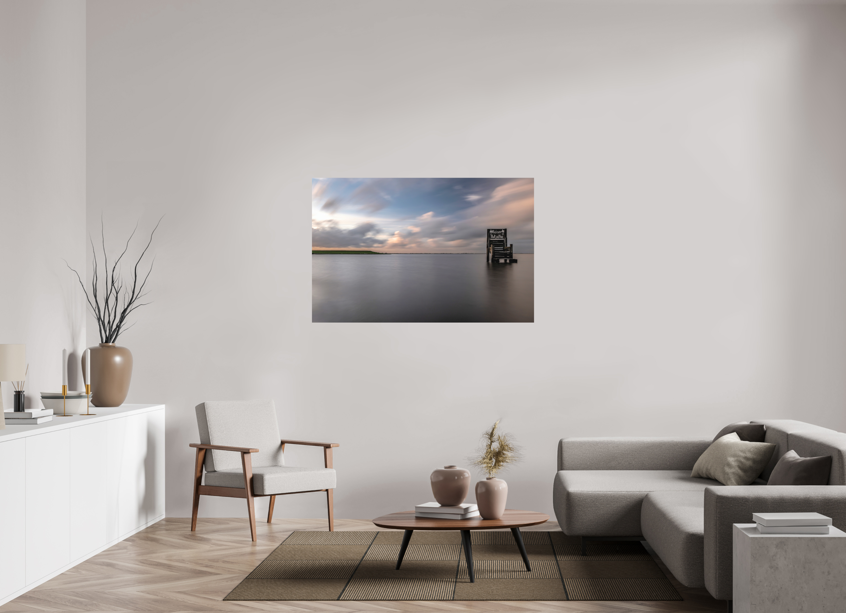 137,9 x 90 cm, Alu-Dibond Fuji Crystal Archive color matt Dangast am Abend