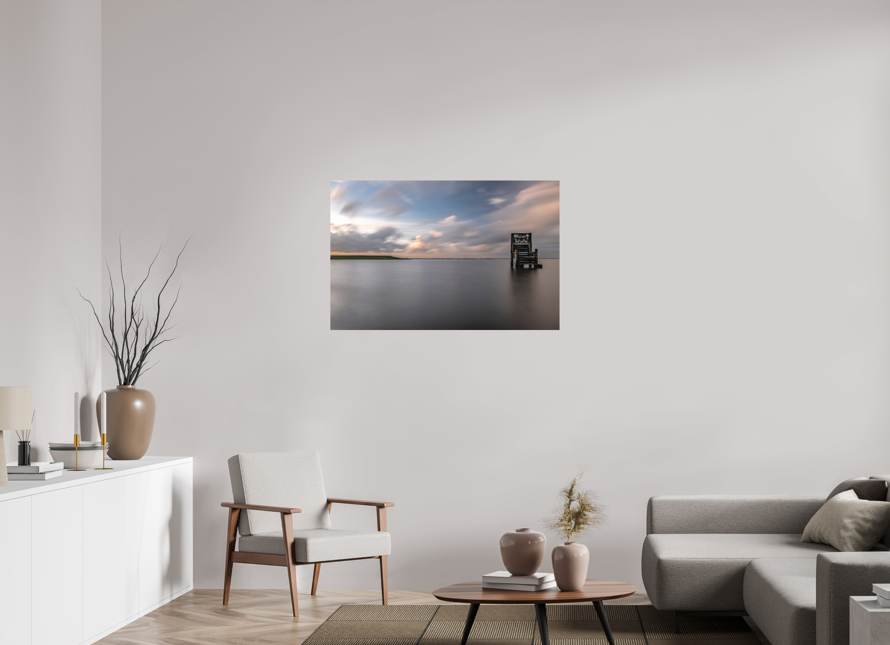 107,2 x 70 cm, Alu-Dibond Fuji Crystal Archive color matt Dangast am Abend