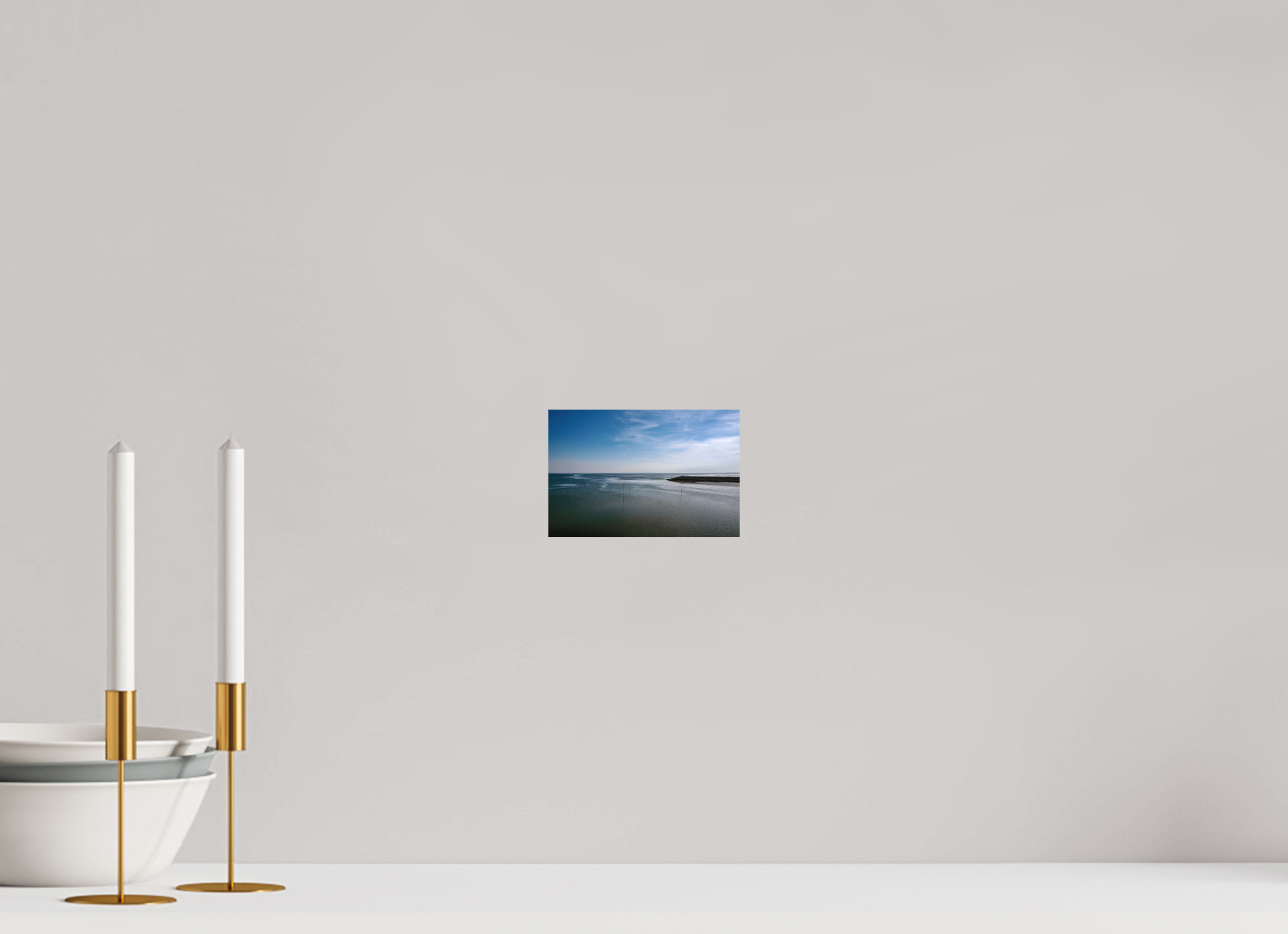 15 x 10 cm, Alu-Dibond Fuji Crystal Archive color matt Still in der Nordsee