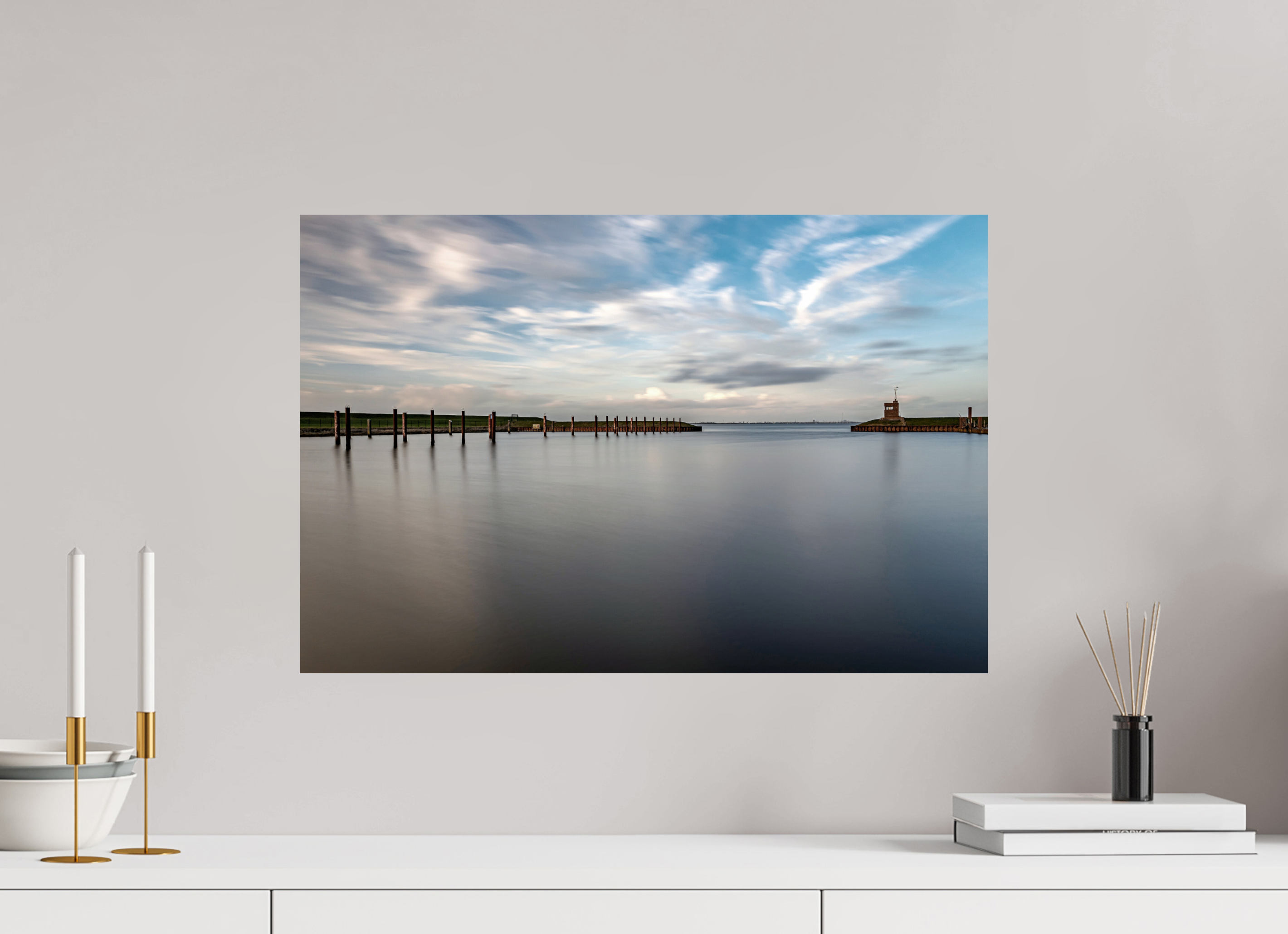 60 x 40 cm, Alu-Dibond Fine Art Print Dangast Friesland