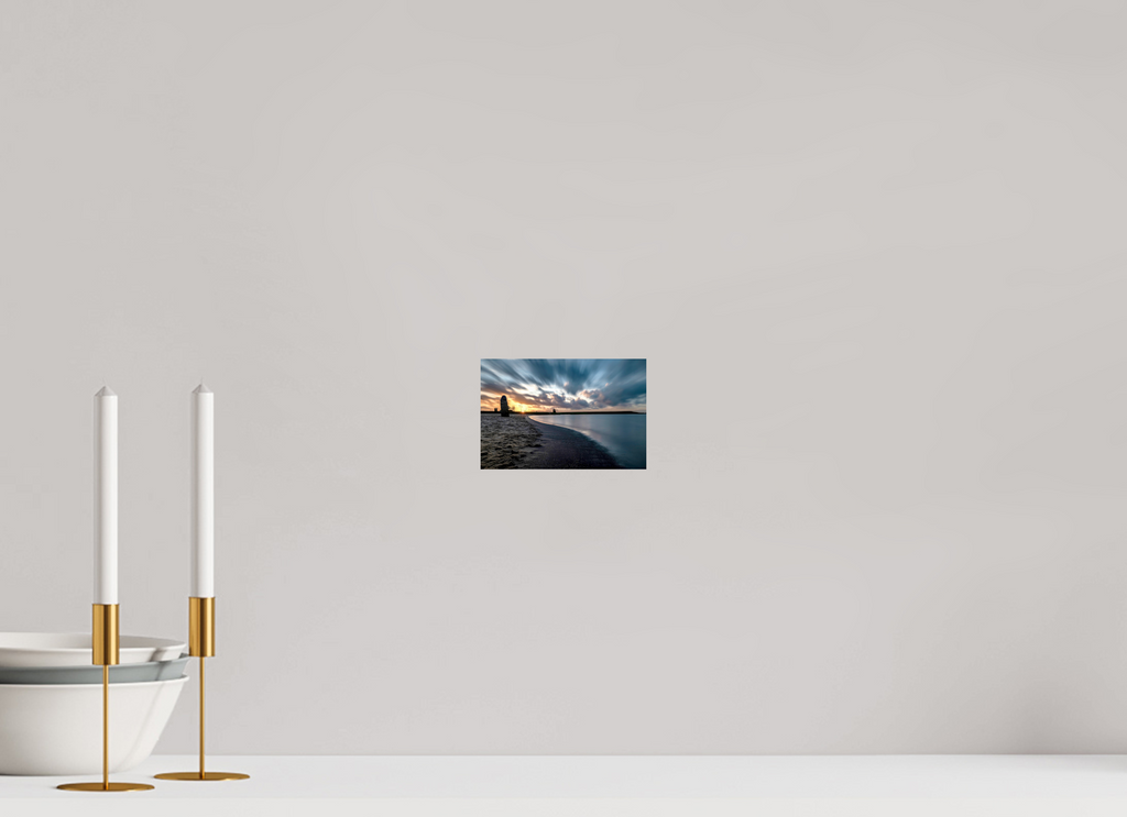 15 x 10 cm, Einzeln Hahnemühle FineArt Pearl Sonnenuntergang Strand Dangast