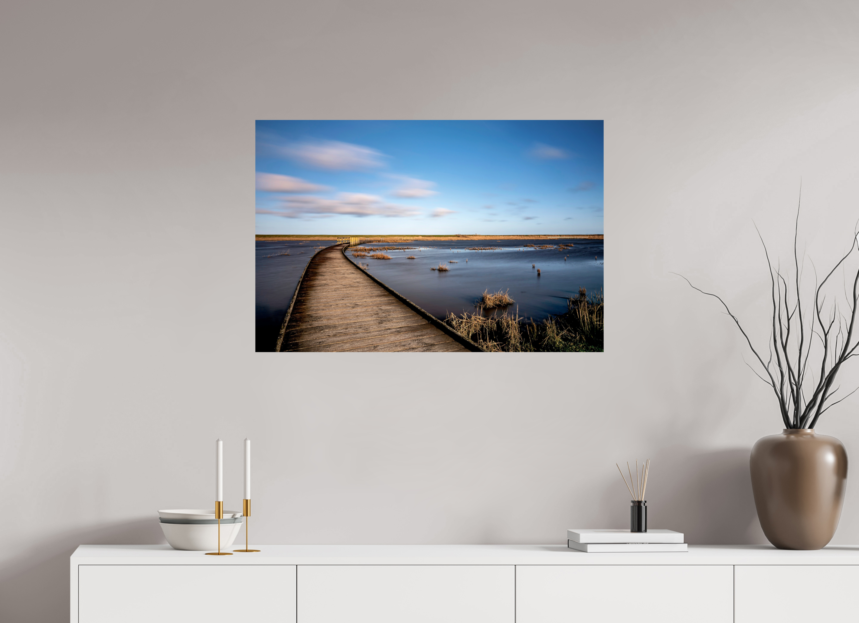 90 x 60 cm, Einzeln Hahnemühle FineArt Pearl Der Weg zur Nordsee - Hahnemühle Fine Art
