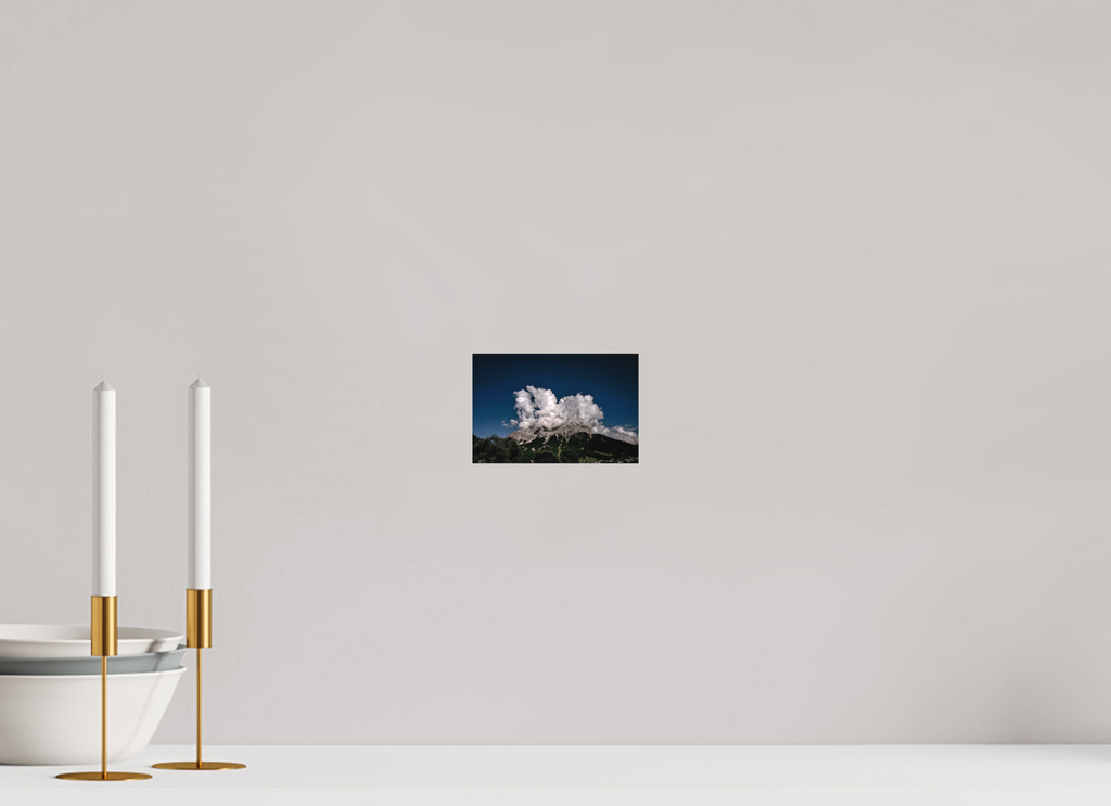 15,1 x 10 cm, Alu-Dibond Fuji Crystal Archive color matt Alpenspektakel