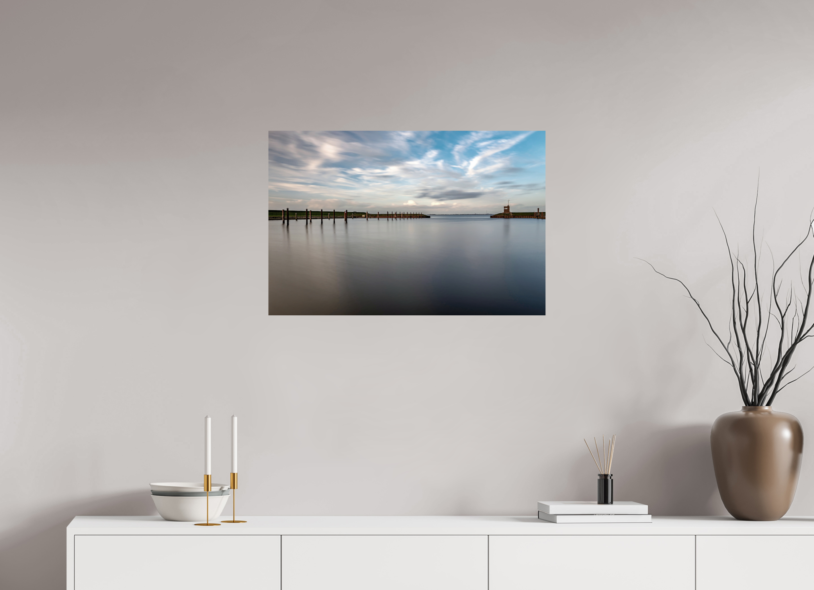 75 x 50 cm, Alu-Dibond Fine Art Print Dangast Friesland