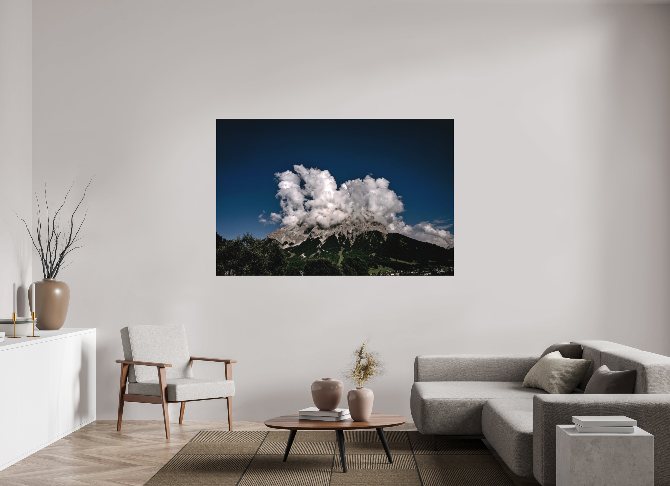 181,6 x 120 cm, Alu-Dibond Fuji Crystal Archive color matt Alpenspektakel