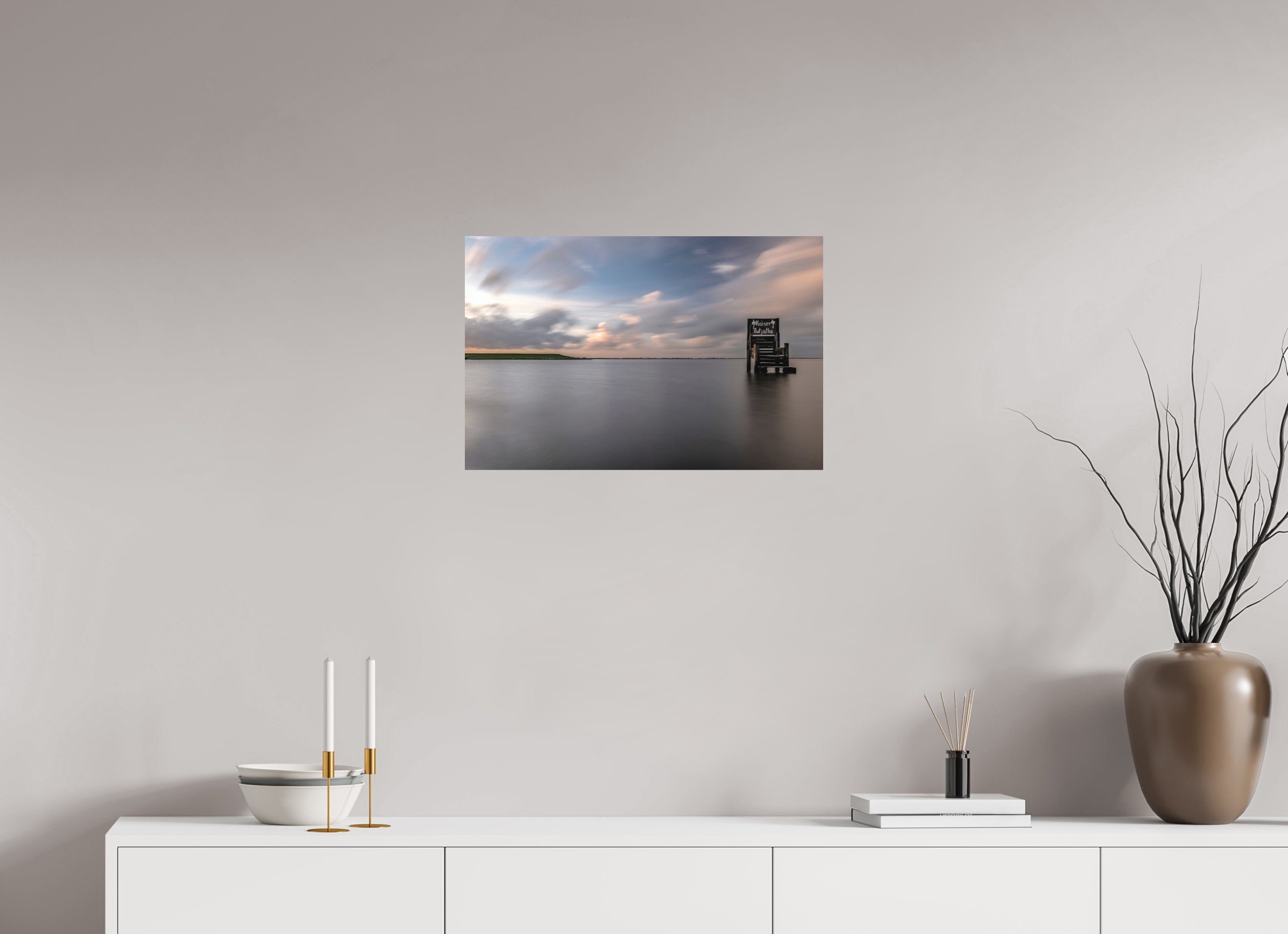 61,3 x 40 cm, Alu-Dibond Fuji Crystal Archive color matt Dangast am Abend