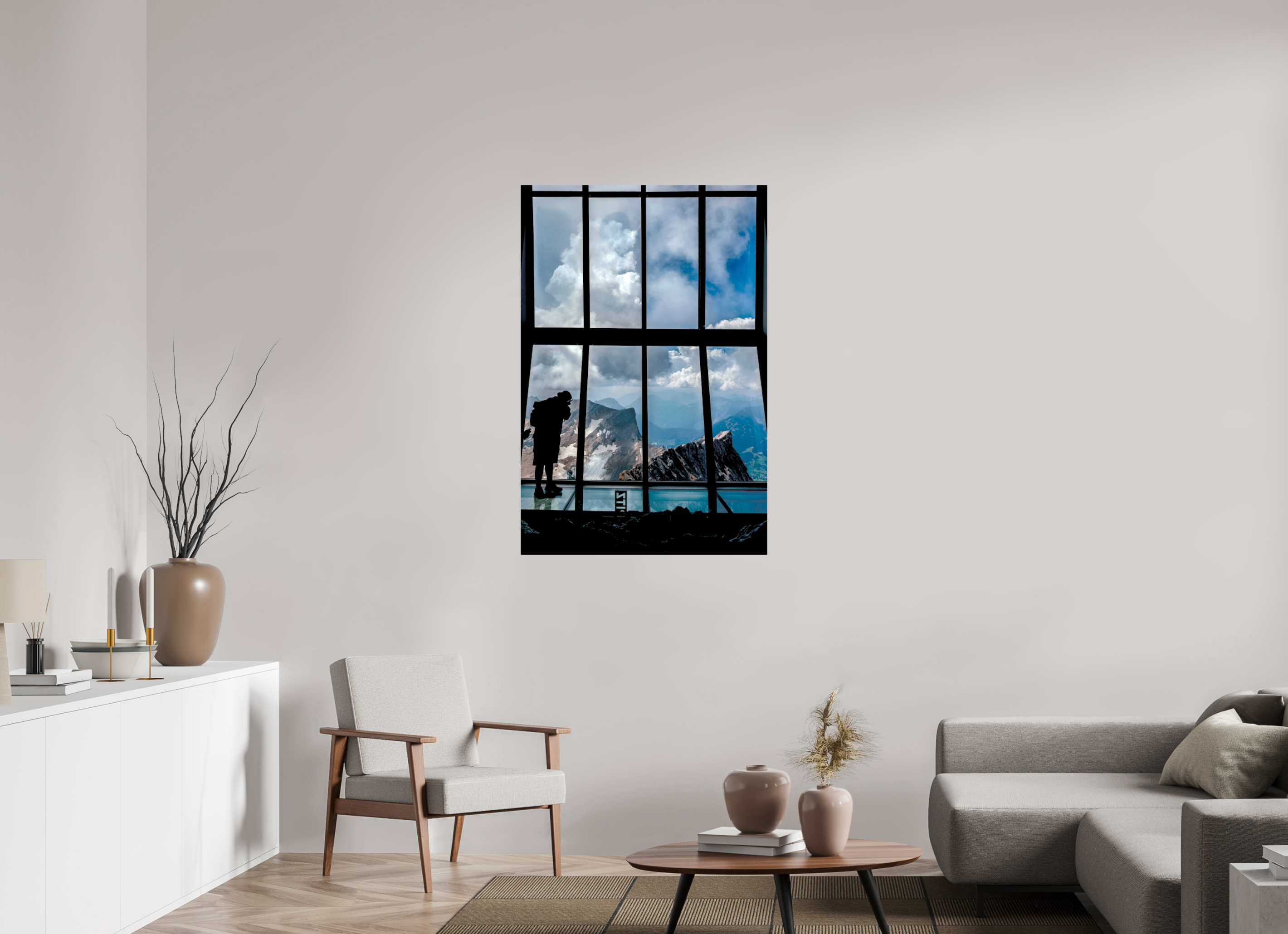 80 x 120 cm, Einzeln Hahnemühle FineArt Pearl A room with a view