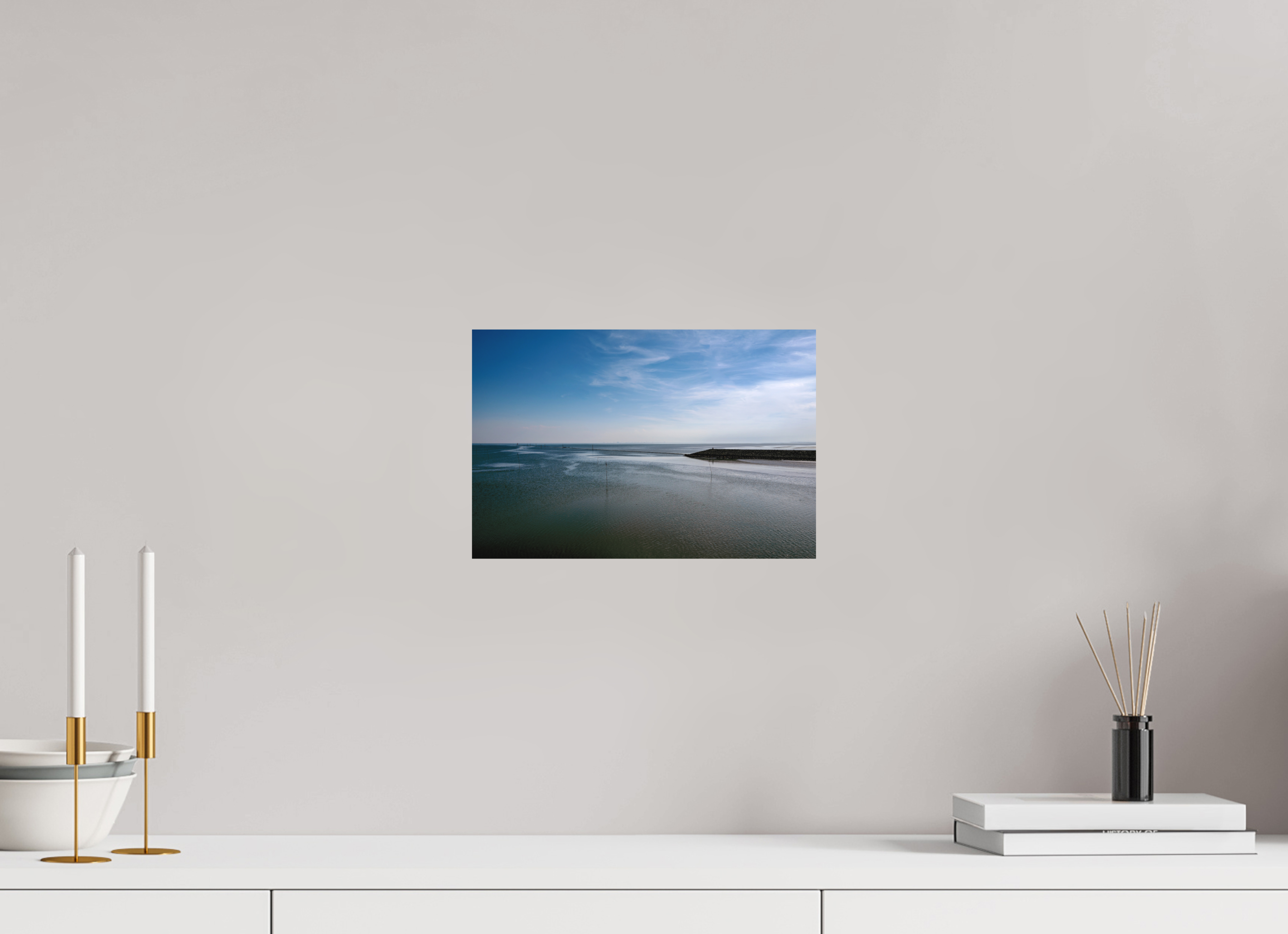 30 x 20 cm, Alu-Dibond Fuji Crystal Archive color matt Still in der Nordsee
