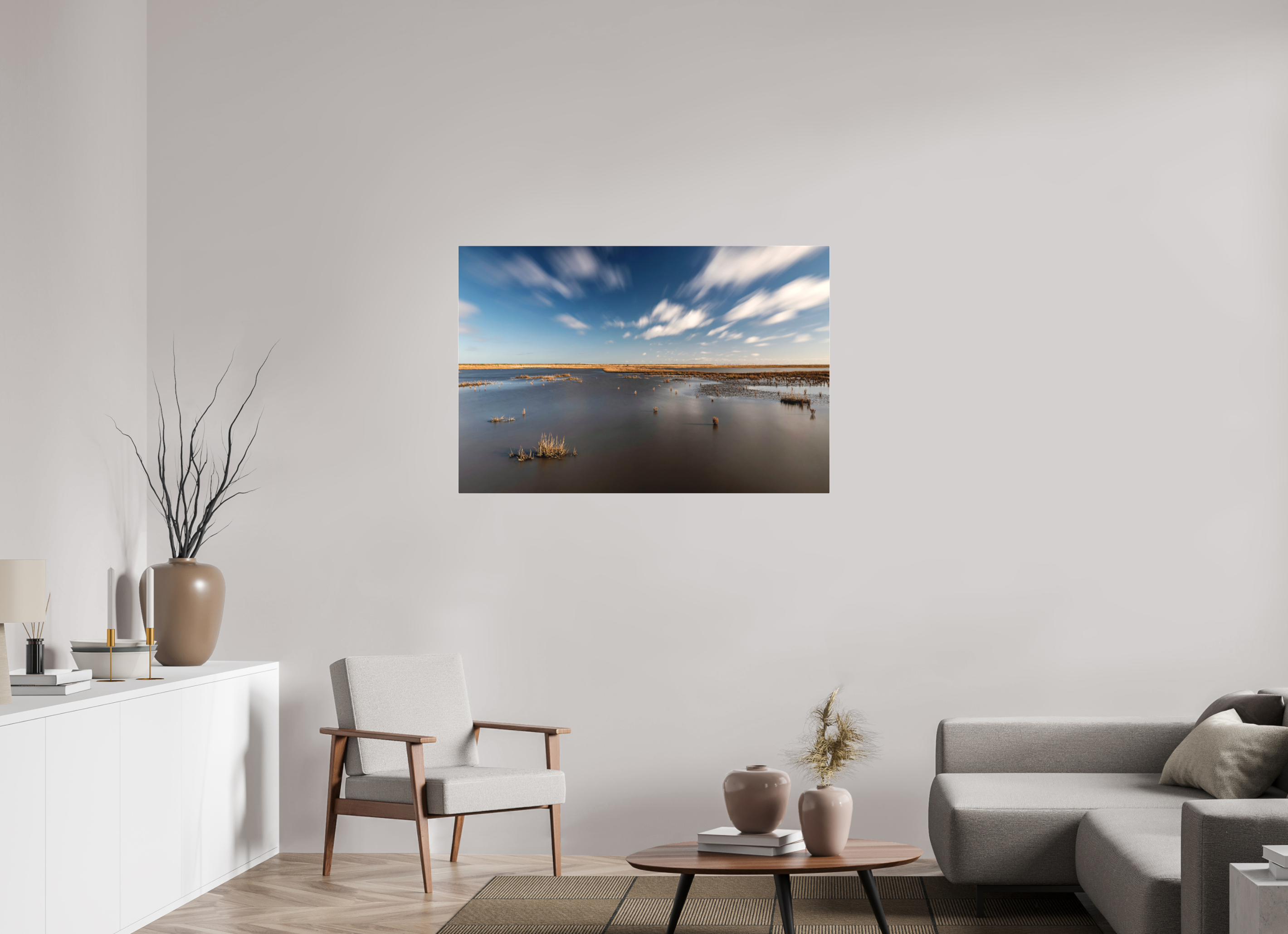 120 x 80 cm, Acrylglas Fuji Crystal Archiv color matt Nordsee Wattenmeer - Acrylglas